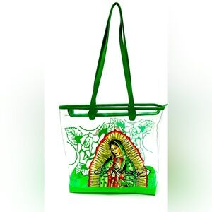 Ed Hardy Green Clear Tote Bag